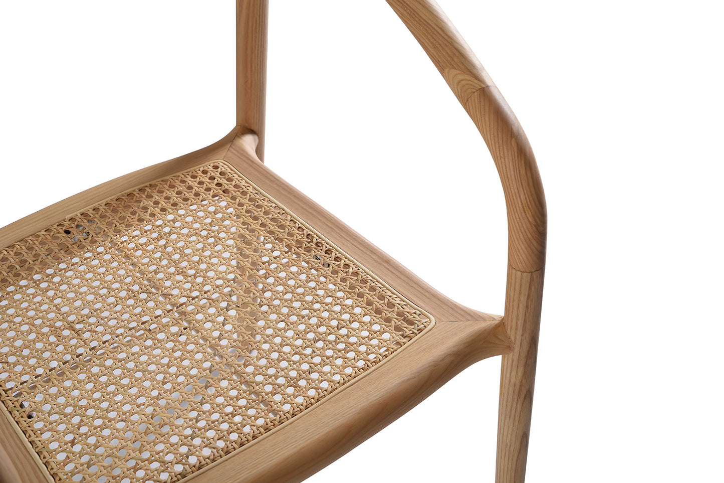 Chaise en Bois Naturel & Cannage en Rotin Léna