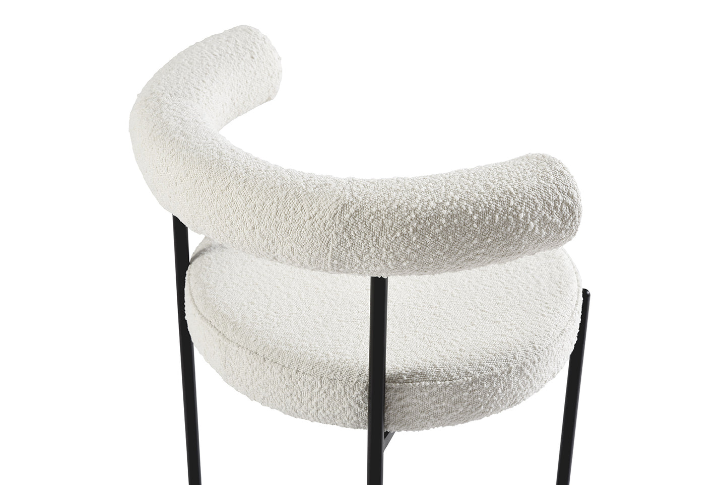 Chaise Bouclette Blanche Organique Rim