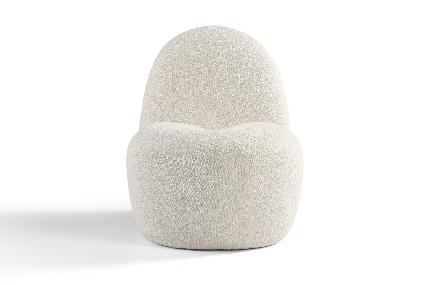 Fauteuil Bouclette Blanc Organique Naturel Eden