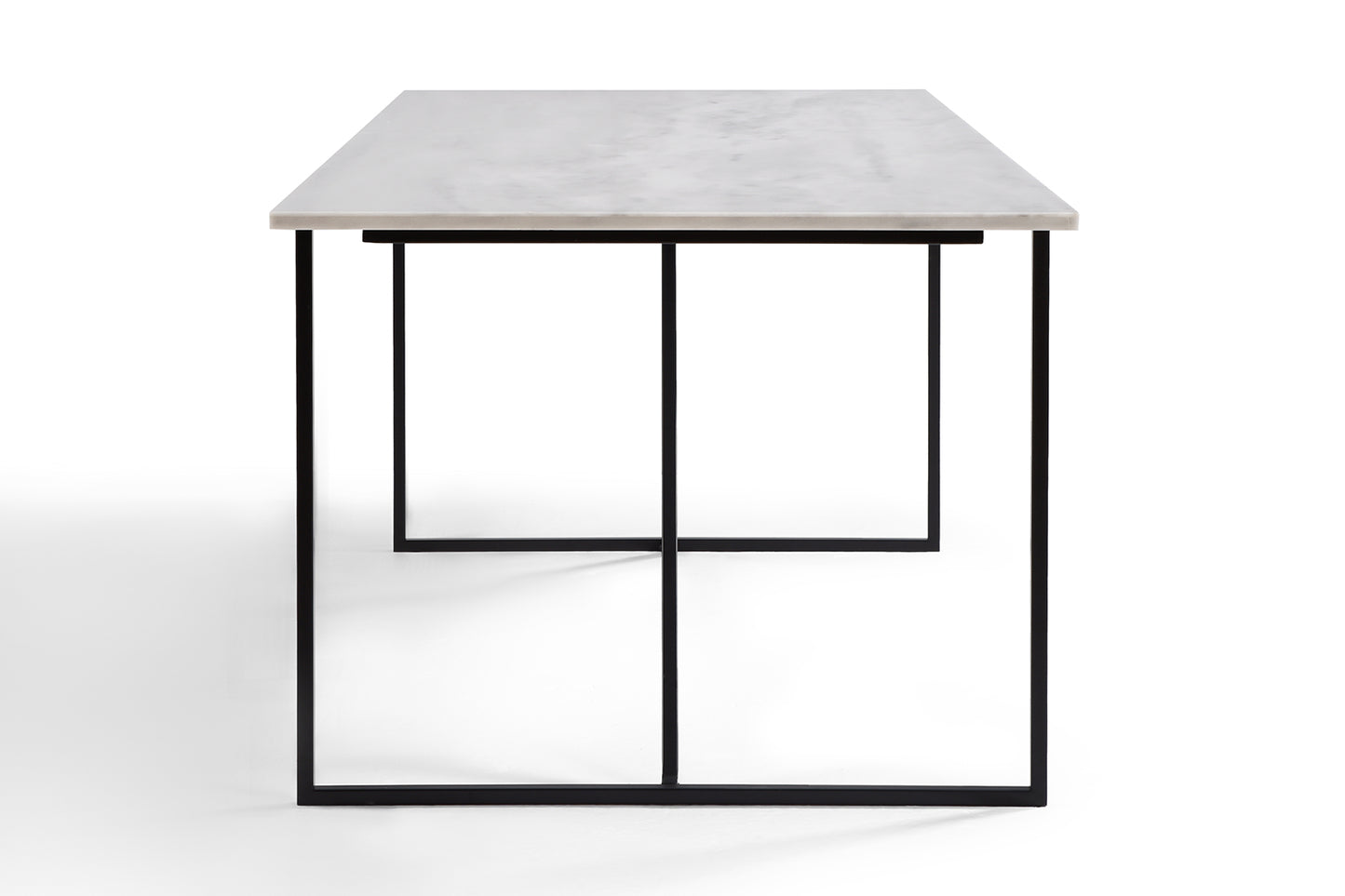 Table à Manger en Marbre Blanc Nell 210 cm