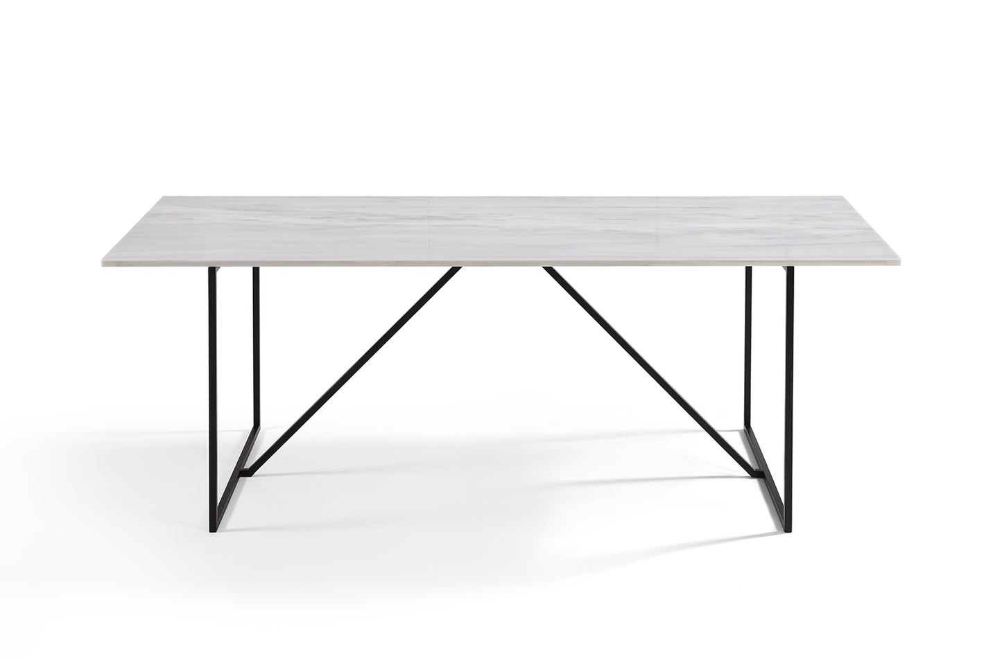 Table à Manger en Marbre Blanc Nell 210 cm