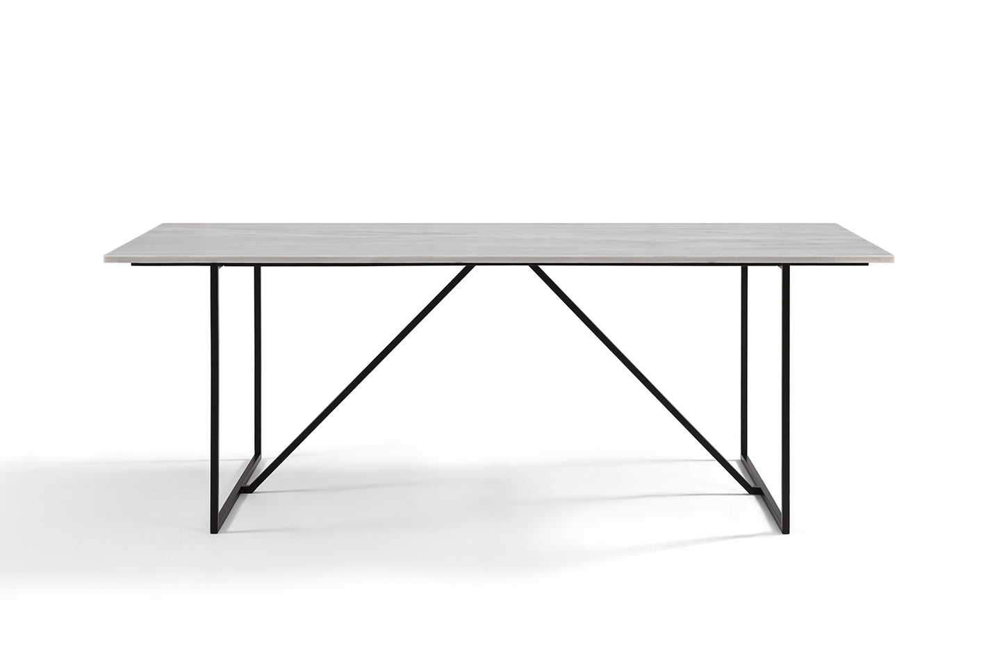 Table à Manger en Marbre Blanc Nell 210 cm