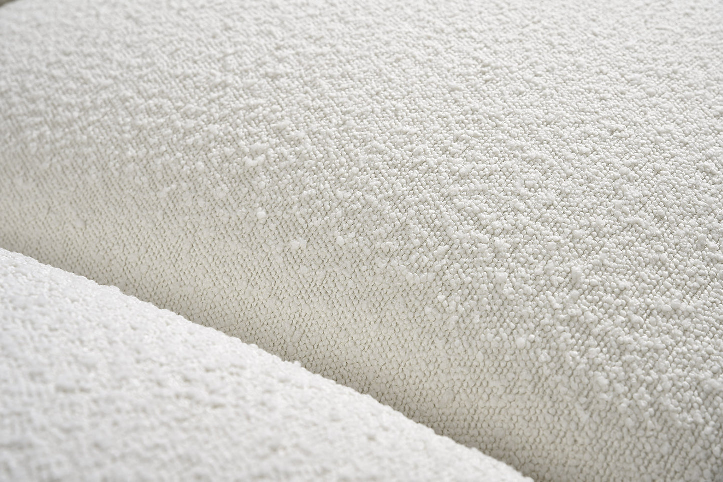 Canapé Bouclette Blanc Organique Naturel Mona