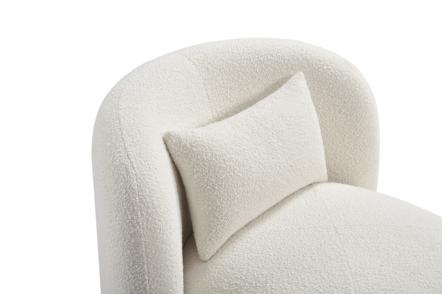 Fauteuil Bouclette Blanc Organique Nour