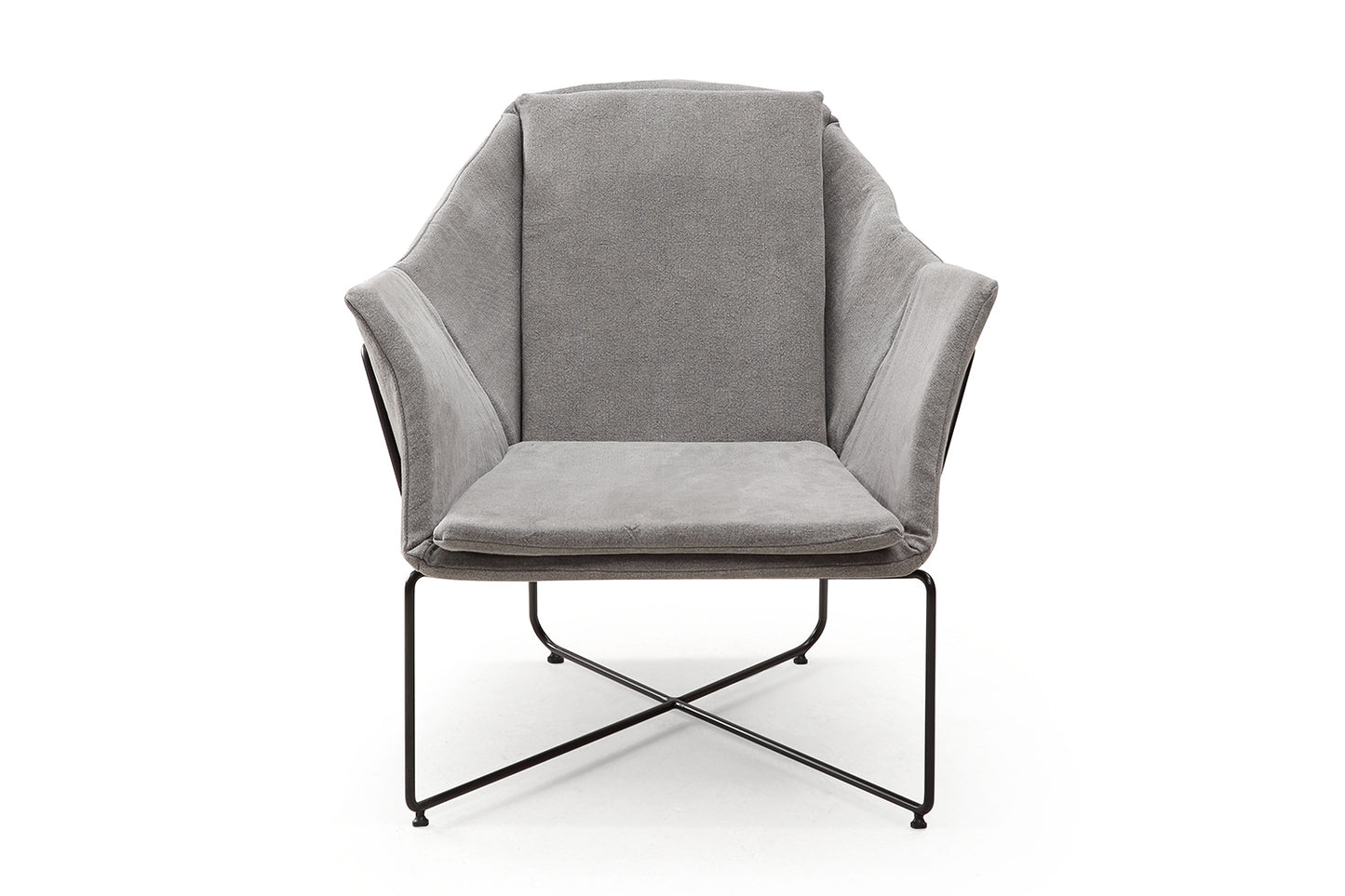 Fauteuil Scandinave Minimaliste Origami à Cadre en Métal