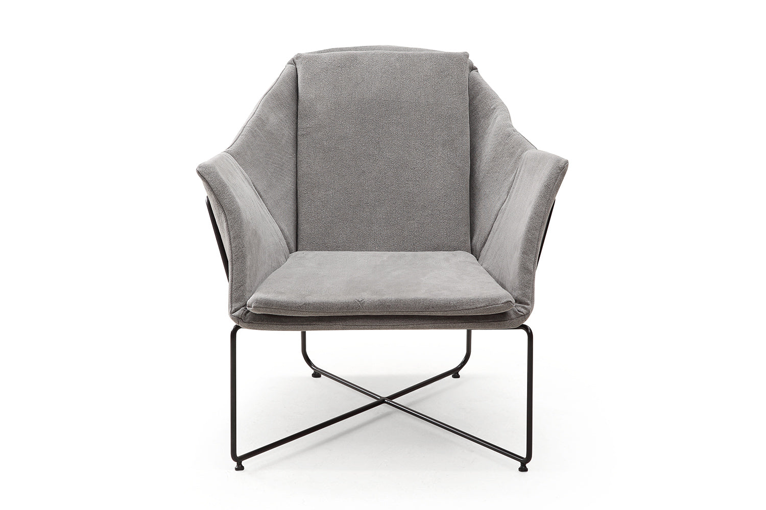 Fauteuil Scandinave Minimaliste Origami à Cadre en Métal