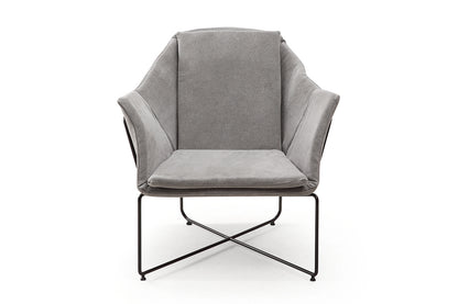 Fauteuil Scandinave Minimaliste Origami à Cadre en Métal