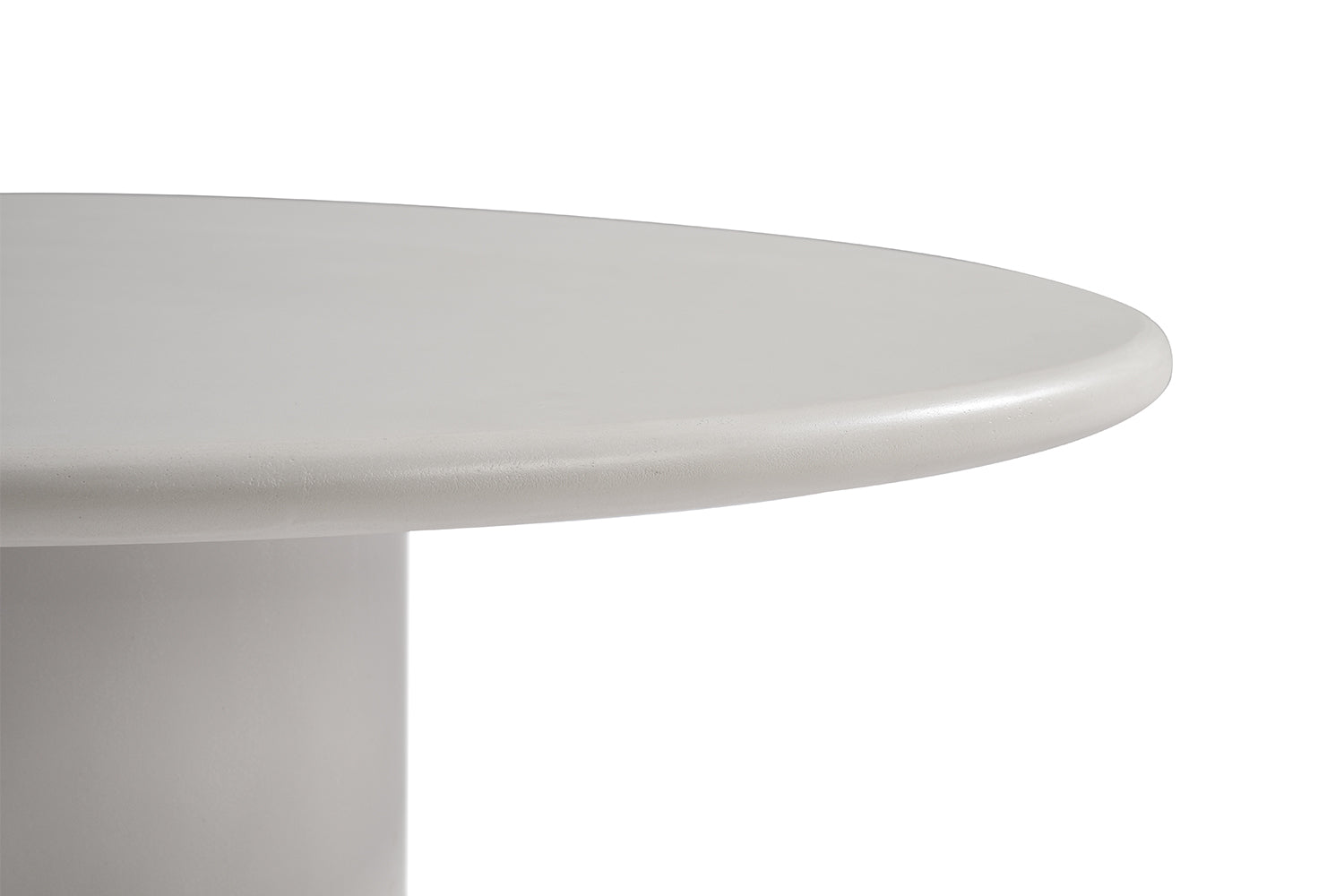 Plateau de la Table Basse Organique Blanche Ciment