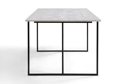 Table à Manger en Marbre Blanc Nell 210 cm