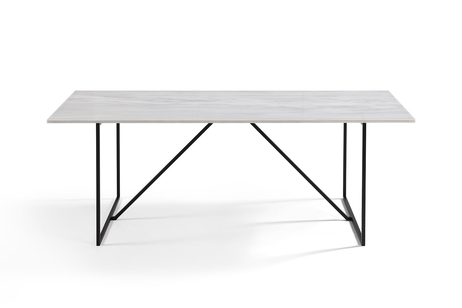 Table à Manger en Marbre Blanc Nell 210 cm